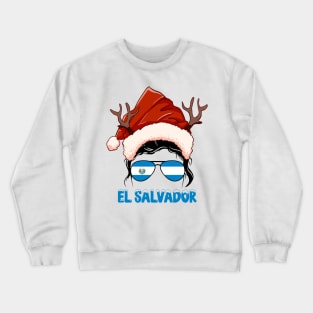 El Salvador girl, Salvadoran Christmas gift , Regalo Navidad El Salvador Crewneck Sweatshirt